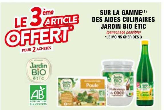 la gamme des aides culinaires jardin bio étic