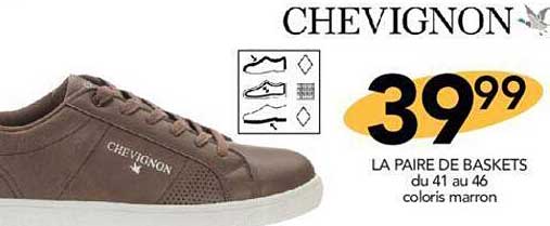 la paire de baskets chevignon