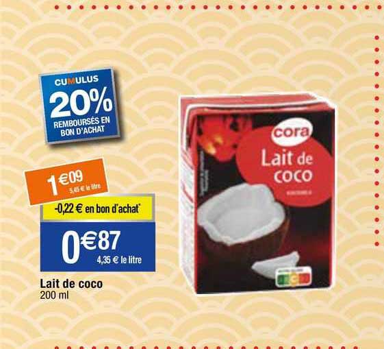 Lait De Coco Cora