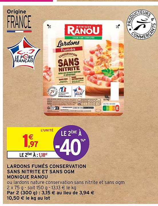 lardons fumés conservation sans nitrite et sans ogm monique ranou