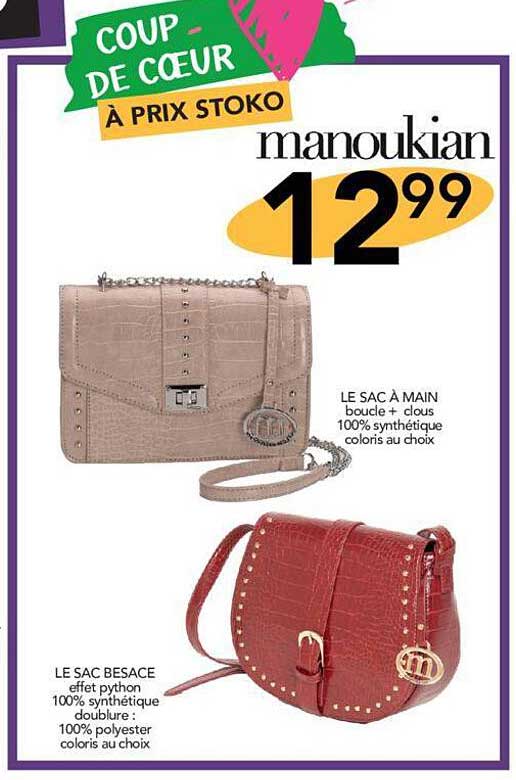 le sac besace, le sac à main manoukian