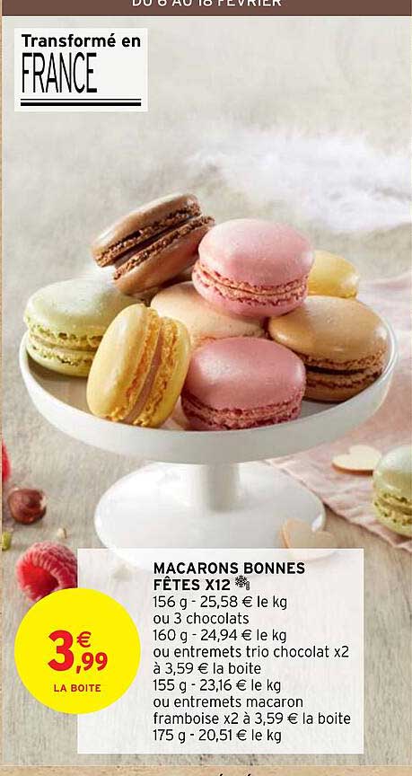 macarons bonnes fêtes x12