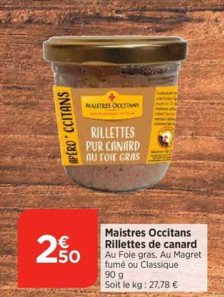 maistres occitans rillettes de canard