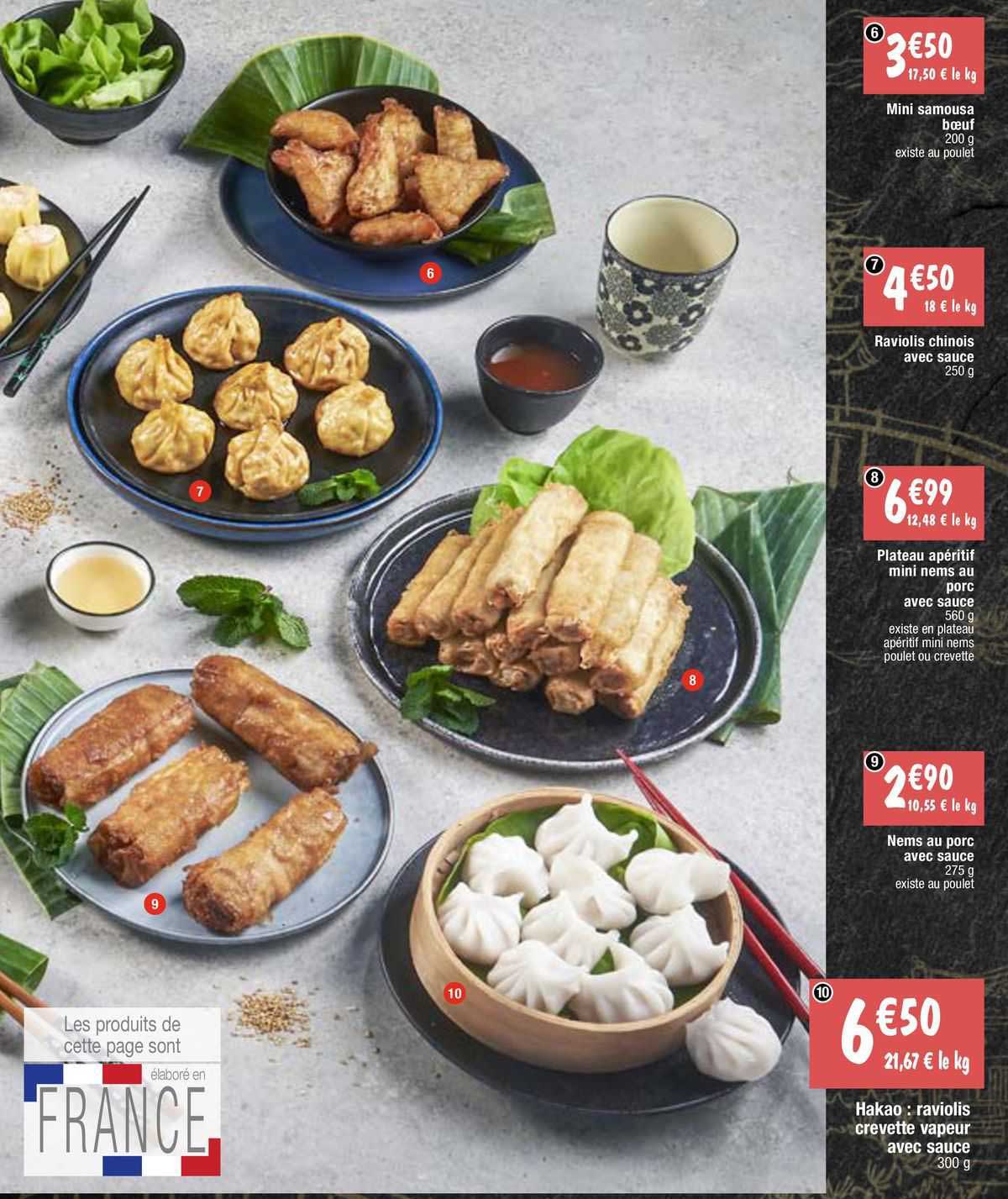 mini samousa bœuf, raviolis chinois avec sauce, plateau apéritif mini nems au porc avec sauce, nems au porc avec sauce, hakao : raviolis crevette vapeur avec sauce