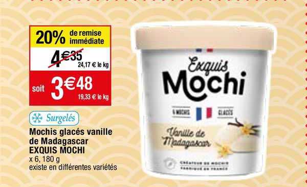 Mochis Glacés Vanille De Madagascar Exquis Mochi