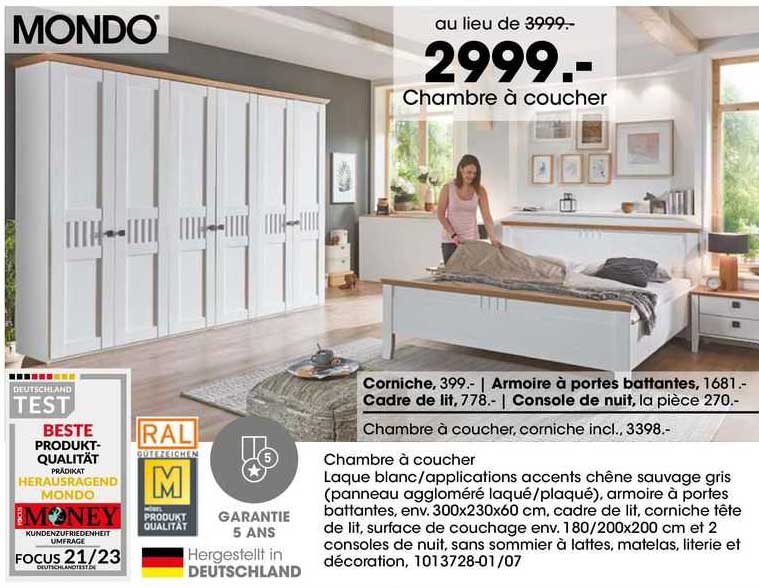 Mondo Chambre à Coucher