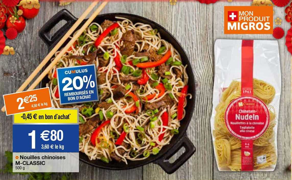 nouilles chinoises m-classic
