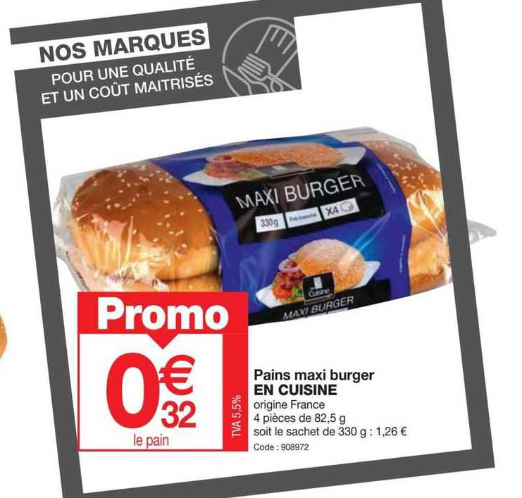 Pains Maxi Burger En Cuisine