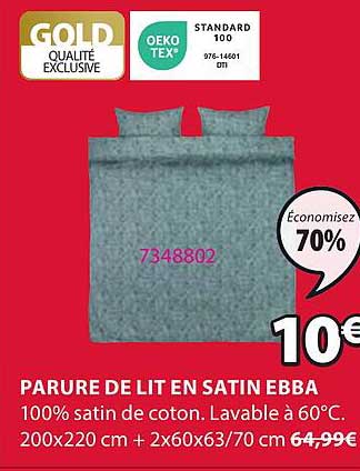 parure de lit en satin ebba