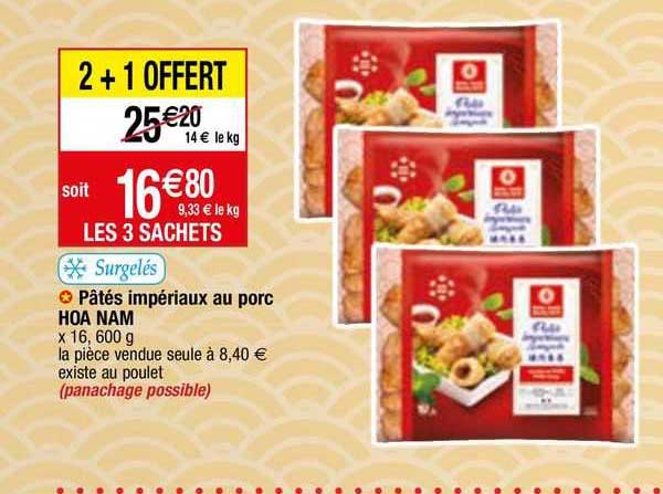 pâtés impériaux au porc hoa nam