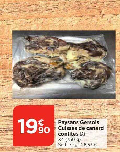 paysan gersois cuisses de canard confites