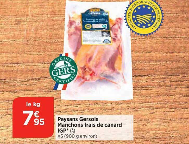 paysan gersois manchons frais de canard igp