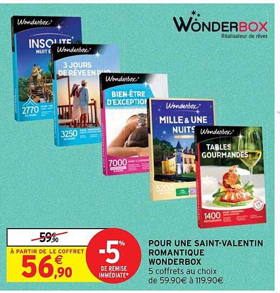 pour une saint-valentin romantique wonderbox