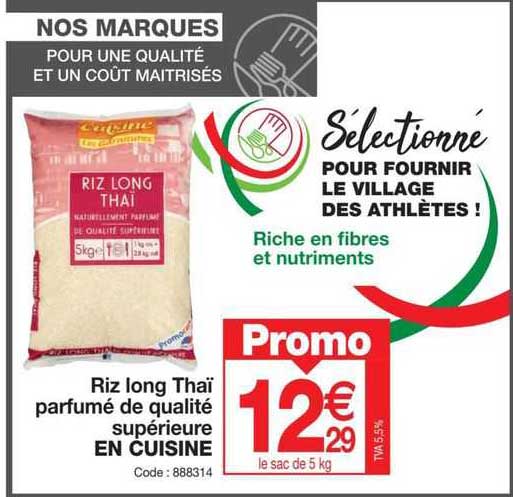 Riz Long Thaï Parfumé De Qualité Supérieure En Cuisine