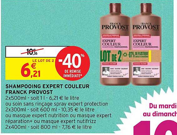 shampooing expert couleur franck provost