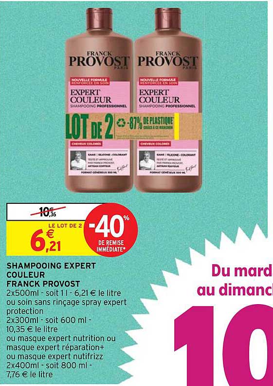 shampooing expert couleur franck provost
