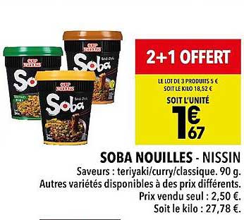 soba nouilles - nissin