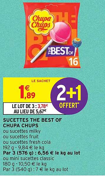 Sucettes The Best Of Chupa Chups