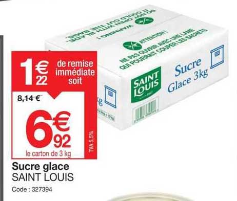 sucre glace saint louis