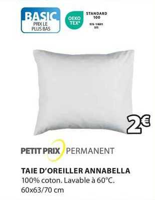 taie d'oreiller annabella