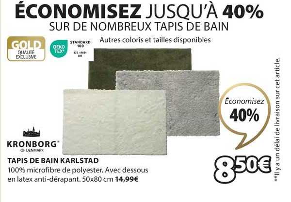 Tapis De Bain Karlstad Kronborg