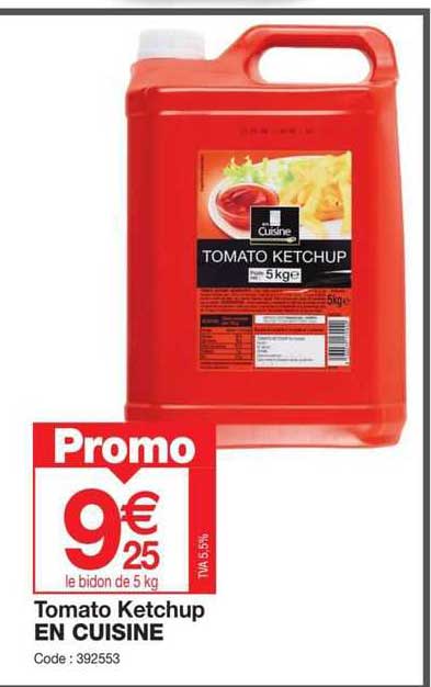 tomato ketchup en cuisine
