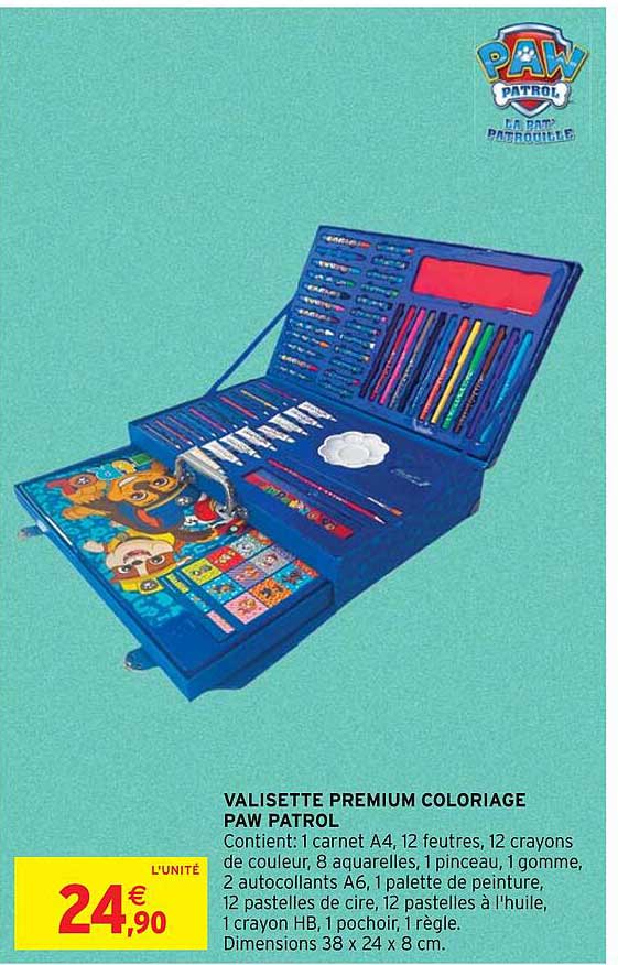 valisette premium coloriage paw patrol