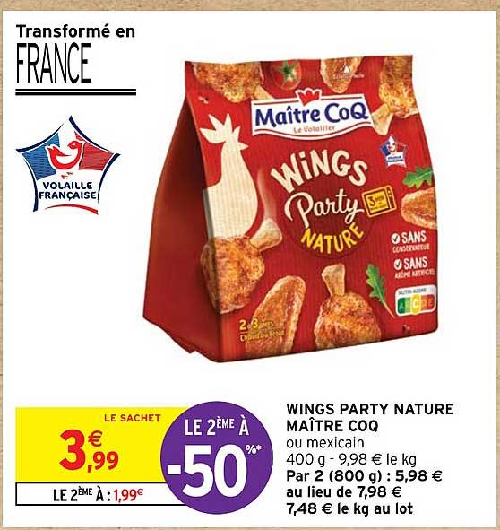 wings party nature maître coq