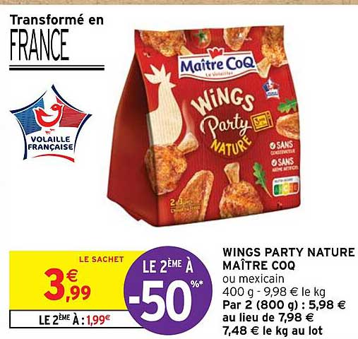 wings party nature maître coq