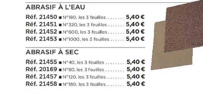 abrasif à l'eau abrasif à sec