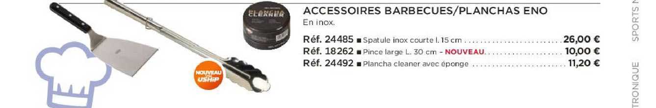 accessoires barbecues planchas eno