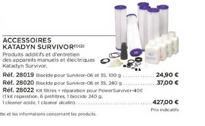 accessoires katadyn survivor