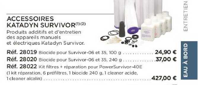 accessoires katadyn survivor