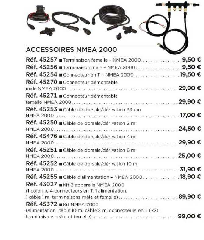 accessoires nmea 2000