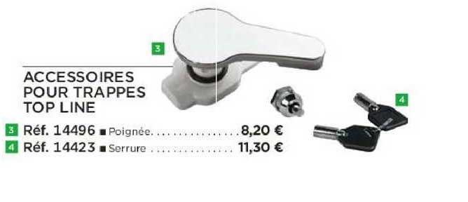 accessoires pour trappes top line