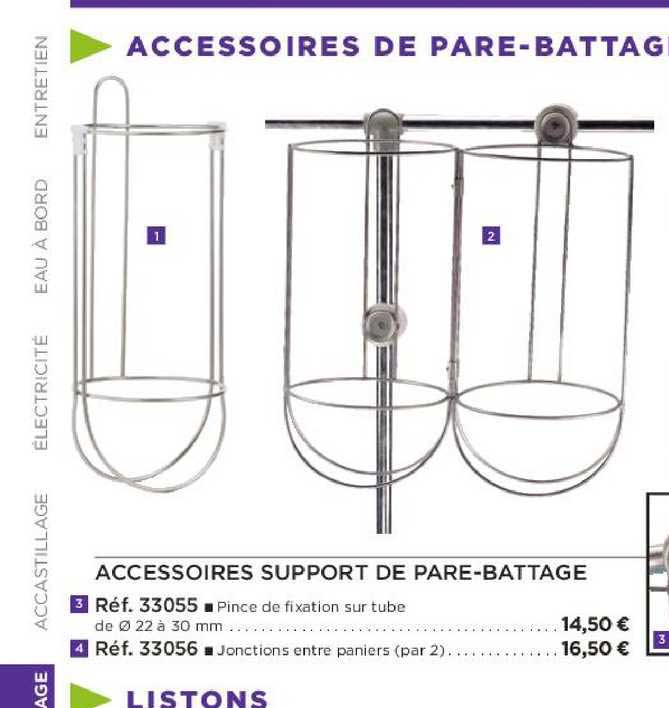 accessoires support de pare-battage