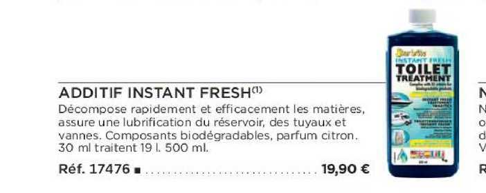 additif instant fresh