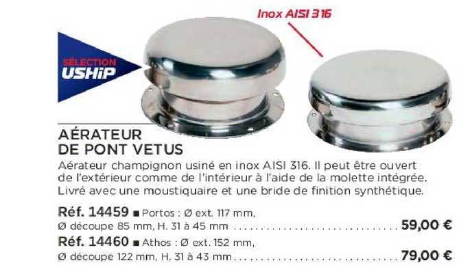 aérateur de pont vetus