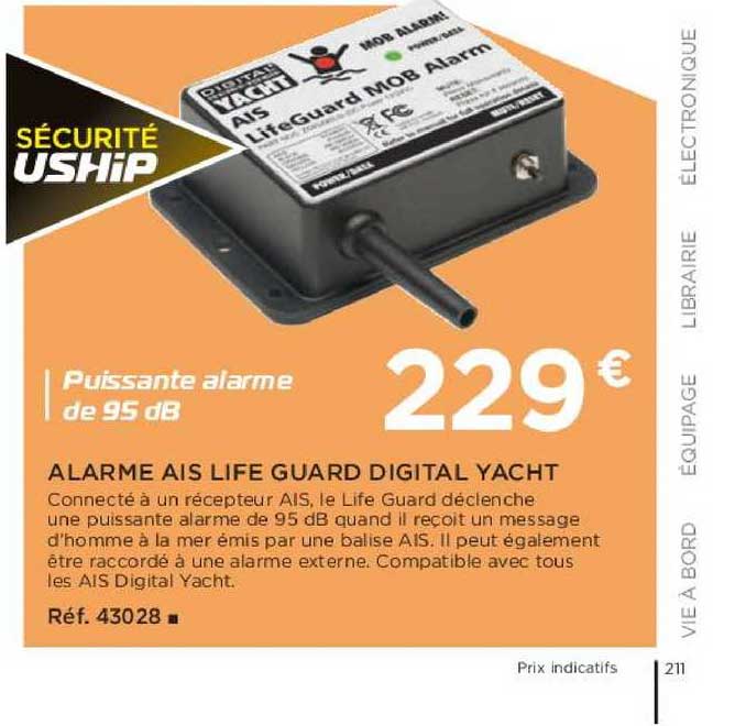 alarme ais life guard digital yacht