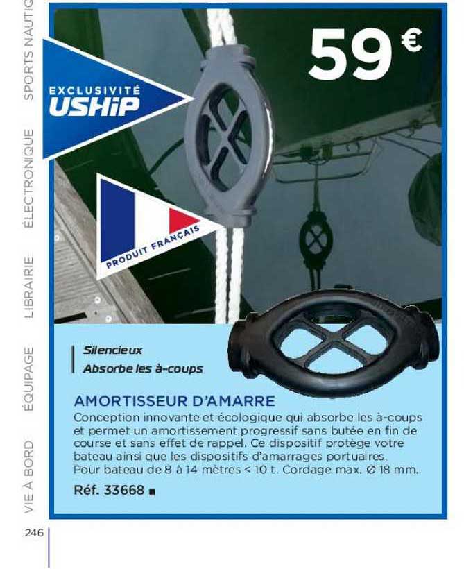amortisseur d'amarre