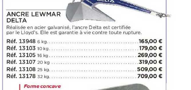 ancre lewmar delta