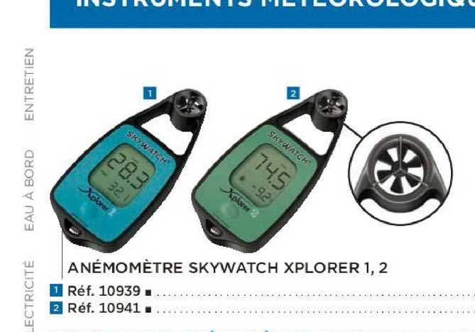 anémomètre skywatch xplorer 1.2