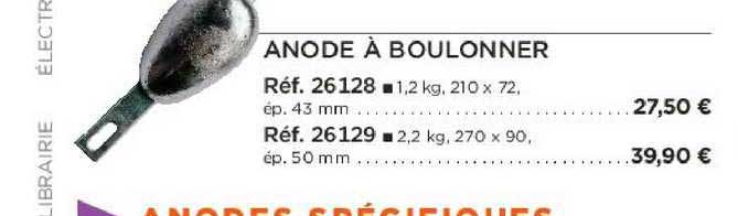 anode à boulonner