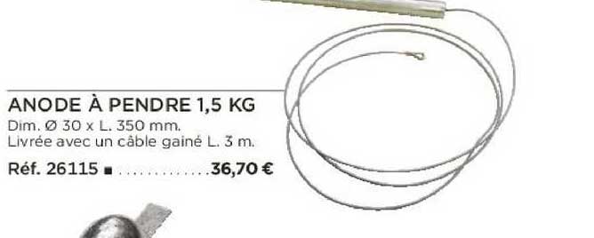 anode à pendre 1.5 kg