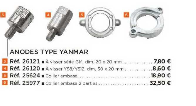 anodes type yanmar