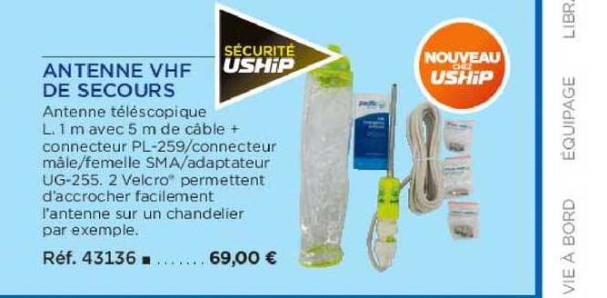 antenne vhf de secours