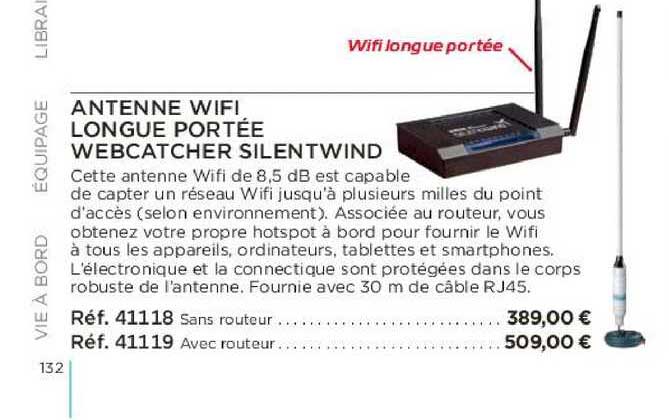 antenne wifi longue portée webcatcher silentwind