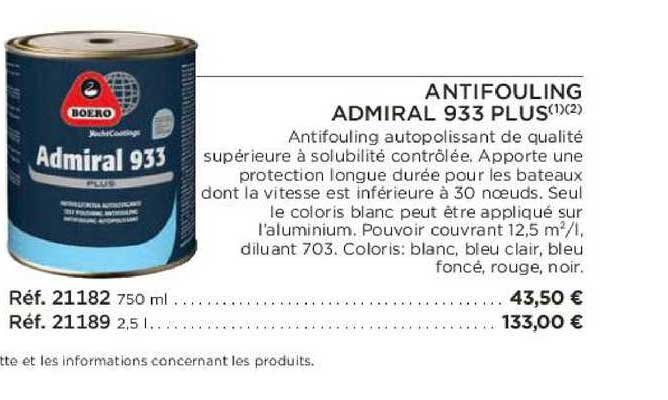 antifouling admiral 933 plus