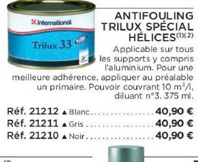 antifouling trilux spécial hélices
