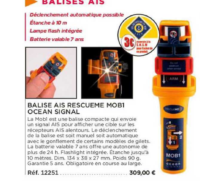 balise ais rescueme mob1 ocean signal